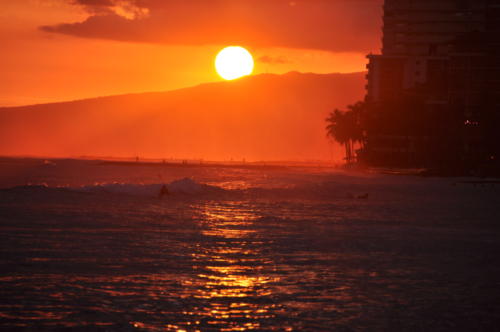 Bathing in Orange...Waikiki
